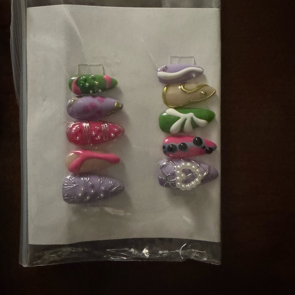 Colorful Handmade Nail Art Set